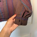 Diane Von Furstenberg VTG 80s Vintage  Plaid Flannel Button Down Shirt Size 12‎ L Photo 6