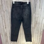 Old Navy Extra High-Waisted Sky-Hi Straight Raw-Hem Black Jeans for Women 4 Photo 2