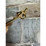 Vintage Enamel Gold Tone Cat Pin Red Rhinestone Eyes Siamese Cat Pendant MCM Photo 4