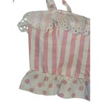 Dolls Kill  Sugar Thrillz Hold Your Applause Ruffled Crop Top Pink Polka Dots Sz S Photo 4