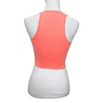 Athleta Aurora Ribbed Crop Tank Top Coral Seamless Women’s Size XXS Activewear Photo 3