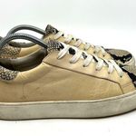 Veronica Beard  Snake Skin and Leather Low Top Sneakers Women's 10 US Photo 2