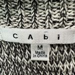 CAbi  Marled Ribbed Sweater Tee Gray Knit‎ Top M Minimalist Softcore Cotton Blend Photo 3