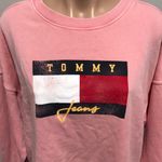 Tommy Hilfiger Tommy Jeans Logo Sweatshirt Pink Crew Hilfiger Photo 1