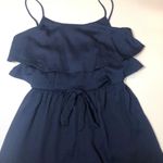 One Clothing  blue ruffle cropped jumpsuit XS Photo 2