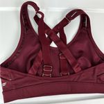 Fabletics Belle High Impact Sports Bra Sz Medium Maroon Strappy Back Photo 13