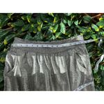 Anthropologie  Silver Sparkly High RIse Joggers Size Large Photo 4
