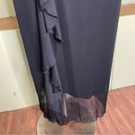City Triangles Vintage Y2K Dark Fairy Goth Slinky Black Spaghetti‎ Strap Back Maxi Dress Sz M Photo 5