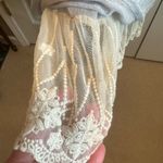 Umgee EUC  Light Gray Scoop Neckline Fully Lined Sleeveless Tank w/  Lace! Photo 3