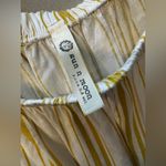 Sun n Moon‎ Off The Shoulder Yellow and White Striped Top Size Small Photo 2