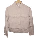 Reiss Ives dusted pink textured twin pocket utility jacket size 2 Photo 4