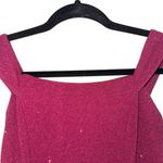 David's Bridal David’s Bridal Speechless Maroon Allover Sparkle Mini Dress Photo 1