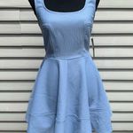 Lulus Baby Blue Home Before Daylight Periwinkle Dress; size Medium Photo 4