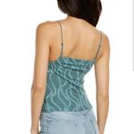 Free People  Sand Dunes Tank Top Green Asymmetrical Textured size XS Photo 1