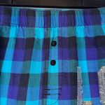 Victoria's Secret  Plaid Teal Purple VS Pajama Pants Sequin Size XS EUC #5974 Photo 3