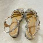Copper Key  Silver Rhinestone Sandals Size 8.5M Photo 3