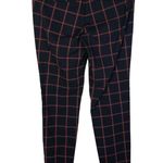 The Limited  Ideal Stretch Navy Blue & Pink Square Plaid Dress Pants 4 Photo 1