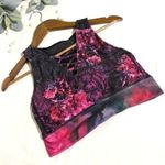 Nanette Lepore  Sports Bra Womens Medium Cropped Paisley Photo 2