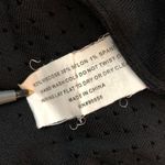 Shoshanna  Tinsley Piped Knit Fit-and-Flare Dress Black Gold Metallic S Photo 3