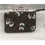 Coach Corner Zip Halloween Eyes Wristlet New with Tag MSRP $199 SOO very rare Photo 2