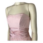 David's Bridal strapless tiered sheer organza ball gown in PINK F14196 size 4 Photo 7