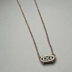 Kendra Scott  Mabel Rose Gold Tone & Druzy Necklace Adjustable Length 15 - 17 In Photo 6