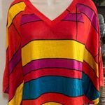 Romeo + Juliet Couture Like new  colorful butterfly sleeve top. Sz M Photo 0
