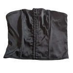 Superdown Sexy Cute Black Satin Cailyn Corset Top Size Small Photo 2