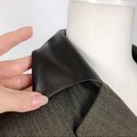 Vintage Jenne Maag Equestrian Wool Blend Blazer with Leather Trim Small Photo 3