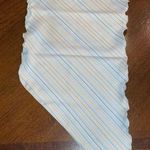 Vintage Baby Blue & Golden Yellow Striped Neck Scarf Photo 0