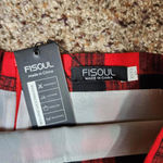 Fisoul Red & Black Plaid Lined Skirt Size Small NWT Cute Mini High Waisted Photo 2