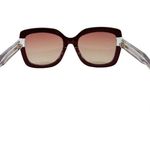 Bally Oversized Square Butterfly Sunglasses Bordeaux Red with case BY0020H Photo 5