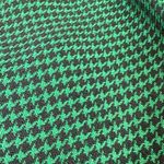 Platinum Dorothy Schoelen Green Black Houndstooth Skirt Vintage Size 8 Midi Wool Photo 2