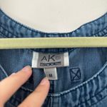 Y2k Loose Denim Midi Dress Blue Size M Photo 3