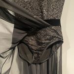 Weissman 13577 Cherry Wine Black Sequin Mock Neck Maxi Dance Dress MA Medium Photo 2