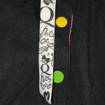 Hocus‎ Pocus Womens Black Pop Lips Black Jump Suit Comic Cartoon Medium Photo 3