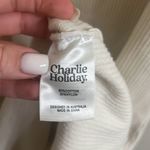 Charlie Holiday ✨ Deliah Ribbed Midi Ivory Sz 4 Dress Cloud✨ Photo 7