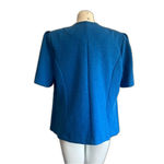 Vintage Pablo Collection Blue Blazer Jacket Petite 16 16P Photo 4