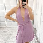 MISHA COLLECTION NWT  TIA DRESS Sequin Lilac Photo 2