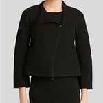Armani Collezioni  STRETCH RIBBED ASYMMETRICAL ZIP JACKET Size 10 Photo 1