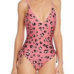Red Carter Used  Leopard Print One-piece Swimsuit Photo 0