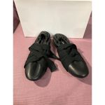 Free People  Cece Wrap Ballet Flats in Black 7 Womens Leather Shoes Slides Photo 7