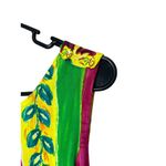 Xtreme Island Designs Hawaii Sleeveless Dress Striped Floral Yellow Vintage M Yellow Size M Photo 3