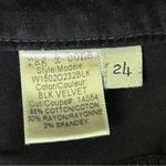Rag and Bone  Black Velvet Skinny Stretch Jeans Zipper Size 24 Photo 5