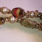 Vendome Vintage Gold Tone Shimmer Beads Beaded Double Strand Necklace Photo 12