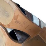 Brunello Cucinelli  Brown Tan Leather Heel Mule Slides size 40 size 10 Block Heel Photo 10