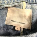 Rebecca Taylor Denim Moto Jacket Women's 2 Photo 5
