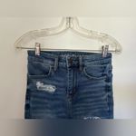American Eagle distressed hi rise jeggings next level stretch size 2 85% cotton Photo 4