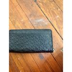 Kate Spade Black Hollie Spade Clover Embossed Multi Pocket Wallet Photo 1