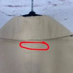 Gap  Women's Size M Neutral Beige Tan 100% Cotton Lined Button Down Blazer Jacket Photo 3